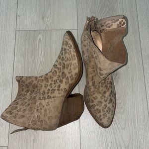 Matisse leopard booties